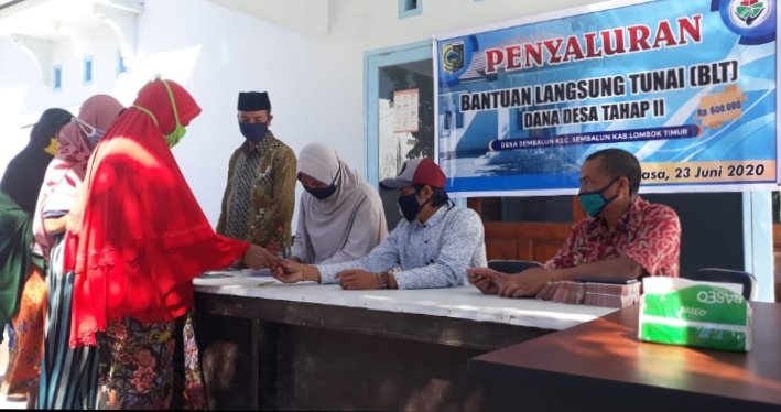 Kades Sembalun Jamin Tidak Ada Pemotongan Pencairan Dana  BLT Tahap Pertama dan Kedua