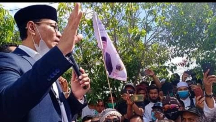 Pendukung Paket Harum Optimis Calonnya Menang di Pilwali kota Mataram