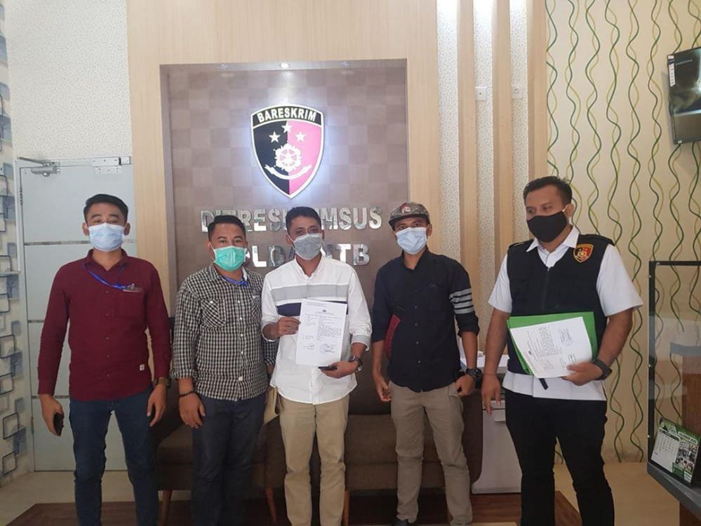 Dharo Jatun Laporkan Staf Khusus Gubernur ke Polda NTB