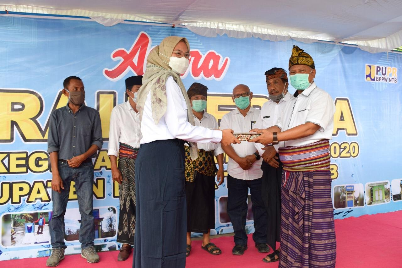 Rampung,  Proyek Bantuan PPAMSIMAS Senilai 3,8 Miliar Diserahkan ke Bupati Lotim