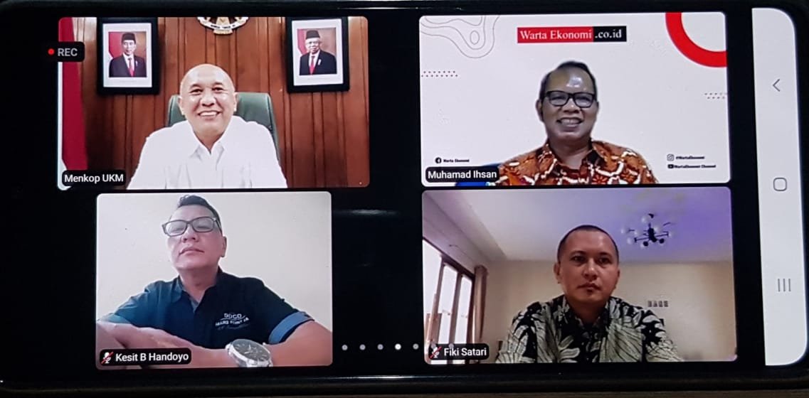 Panitia HPN 2021 Audiensi Virtual Bersama Ketua MPR RI dan Menteri Koperasi UKM