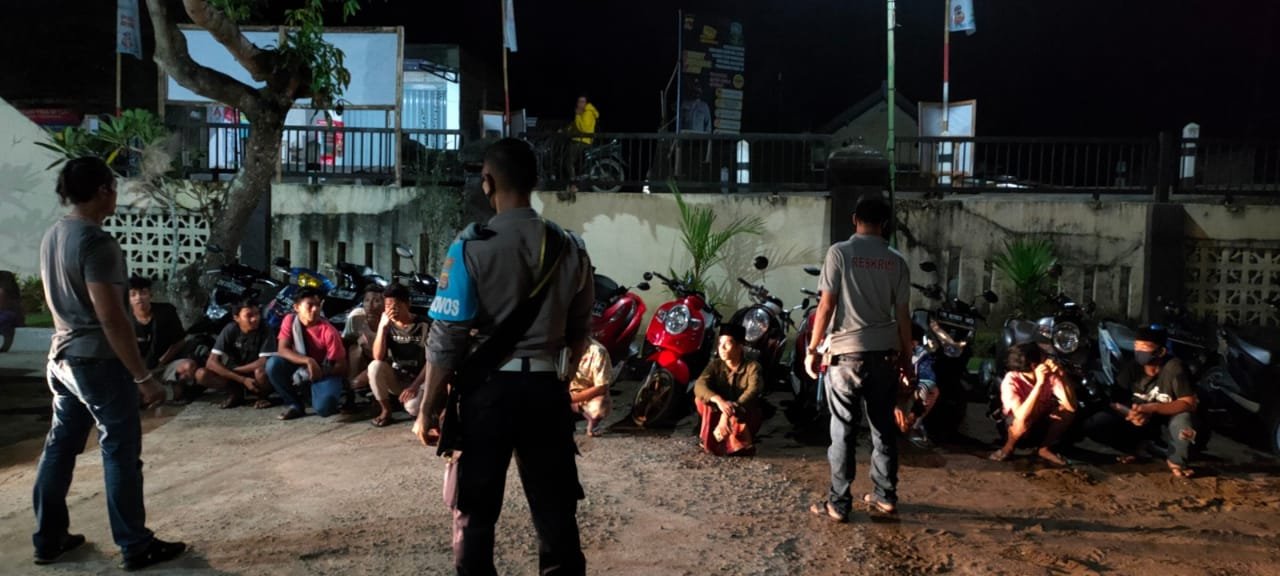 Polsek Sekotong Amankan 13 Sepeda Motor Pebalap Liar