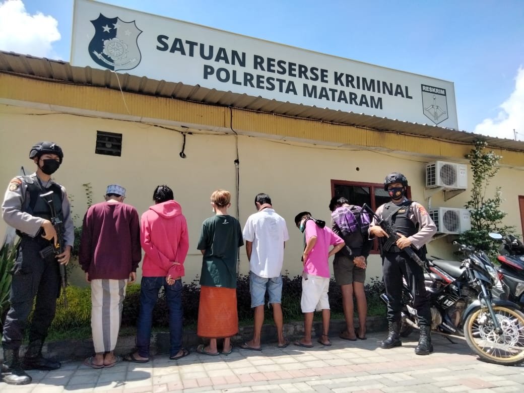 Belasan Pemuda Diamankan Polresta Kota saat Balapan Liar di Wilayah Matarm
