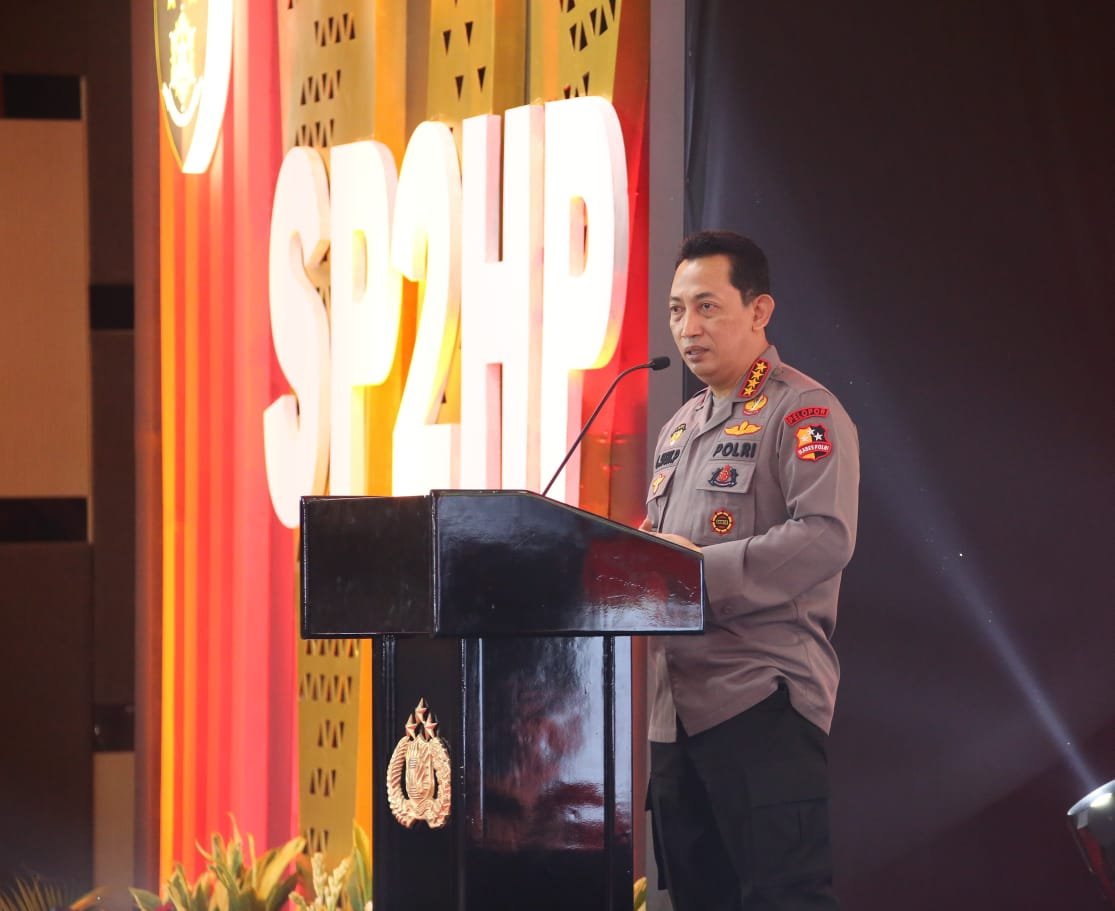 Kapolri Lauching SP2HP Online,  Semoga Tidak Ada Lagi Sumbatan Komunikasi