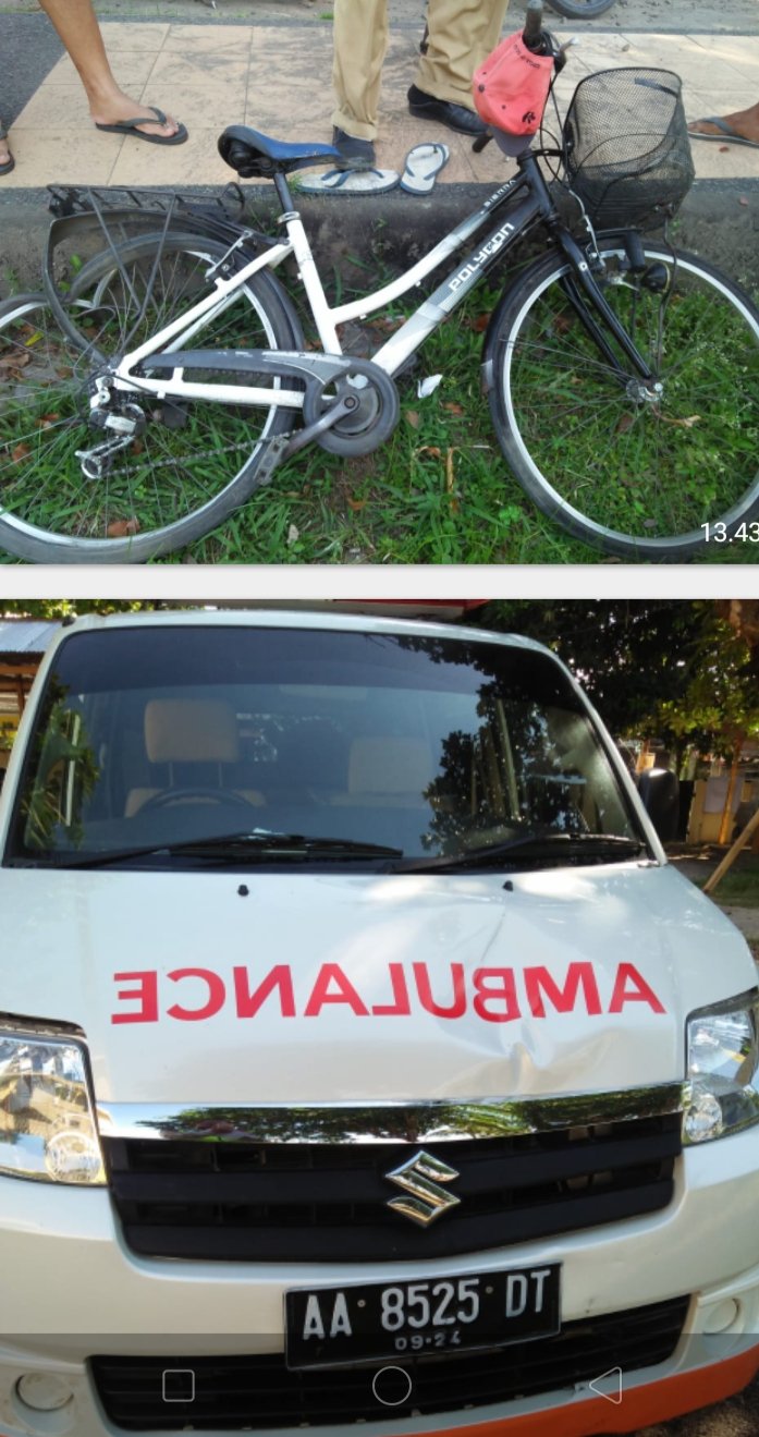 Ambulance Seruduk Sepeda Ontel, Korban Meninggal di Rumah Sakit Lombok Utara