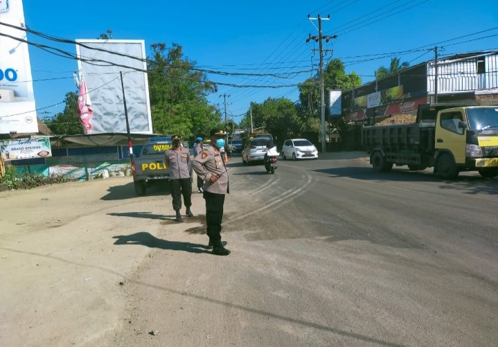 Lagi, Polres Loteng Operasi Sopir Dum Truk Ugal Ugalan di Jalur Bypass Bandara Internasional Lombok
