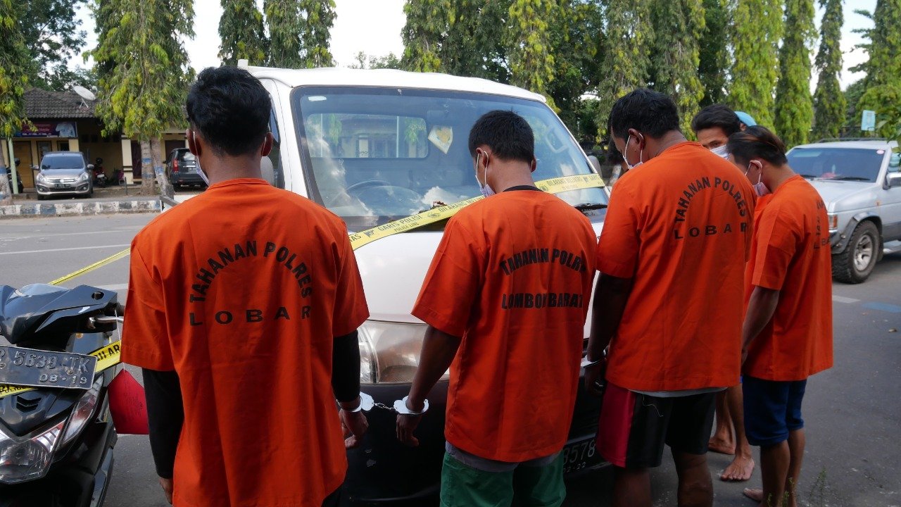 Mampus, Komplotan Begal yang Beraksi Gunakan Satu Mobil Pick Up Diringkus Aparat