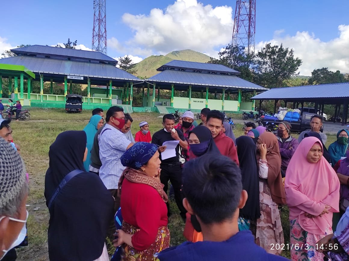 Sebelum Difungsikan, Dilakukan Pengundian Nomor untuk Pedagang Pasar Tradisional Sembalun Lombok Timur