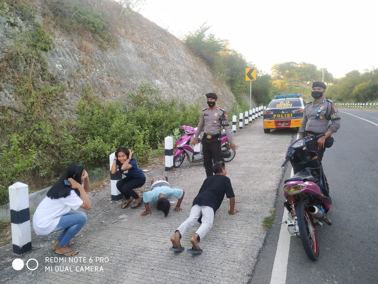 Melanggar Prokes Kesehatan Covid19, Puluhan Orang Terjaring Patroli