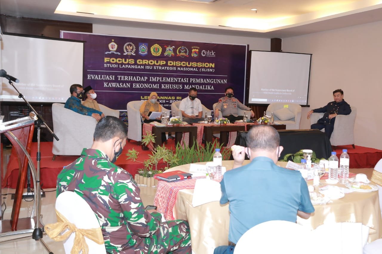 Kapolda NTB Menjadi Pembicara FGD, Mengangkat Tema Evaluasi Terhadap Implementasi Pembangunan Kawasan Ekonomi Khusus Mandalika