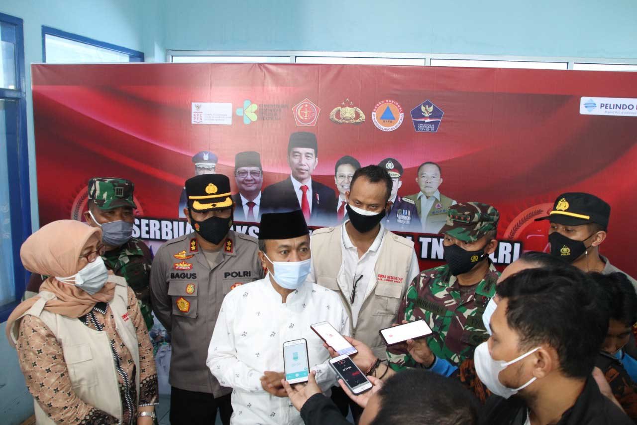 Lampoi Target, Sehari Vaksinasi di Lombok Barat Tembus 4.166 Orang