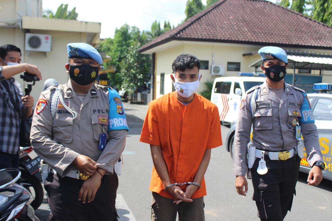 Tujuh kali beraksi, Jambret Sadis yang Meresahkan Masyarakat Gerung Lombok Barat Akhirnya Diringkus Aparat