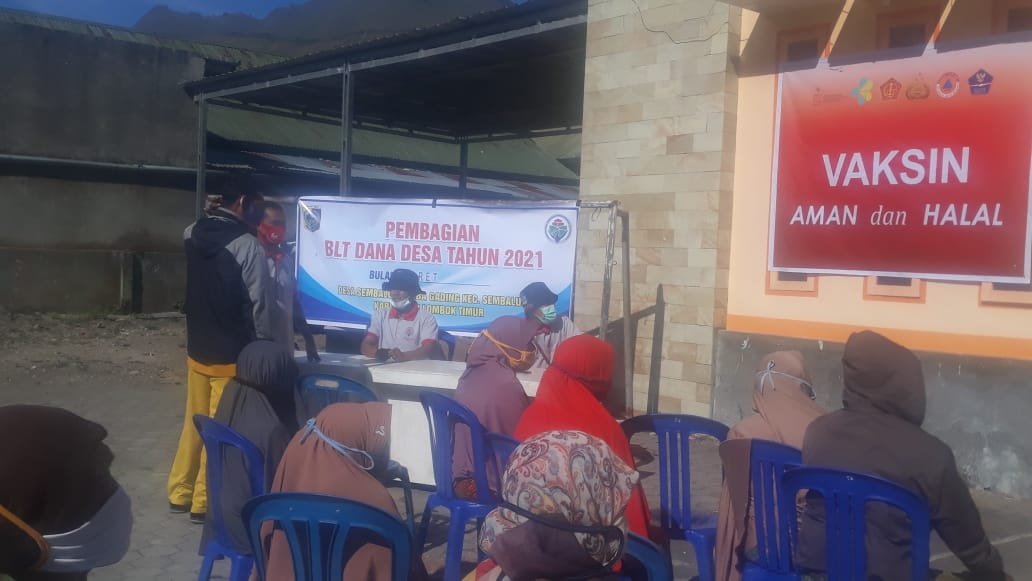 Pemdes Timba Gading Vaksinasi 100 Orang Bagi Penerima BLT