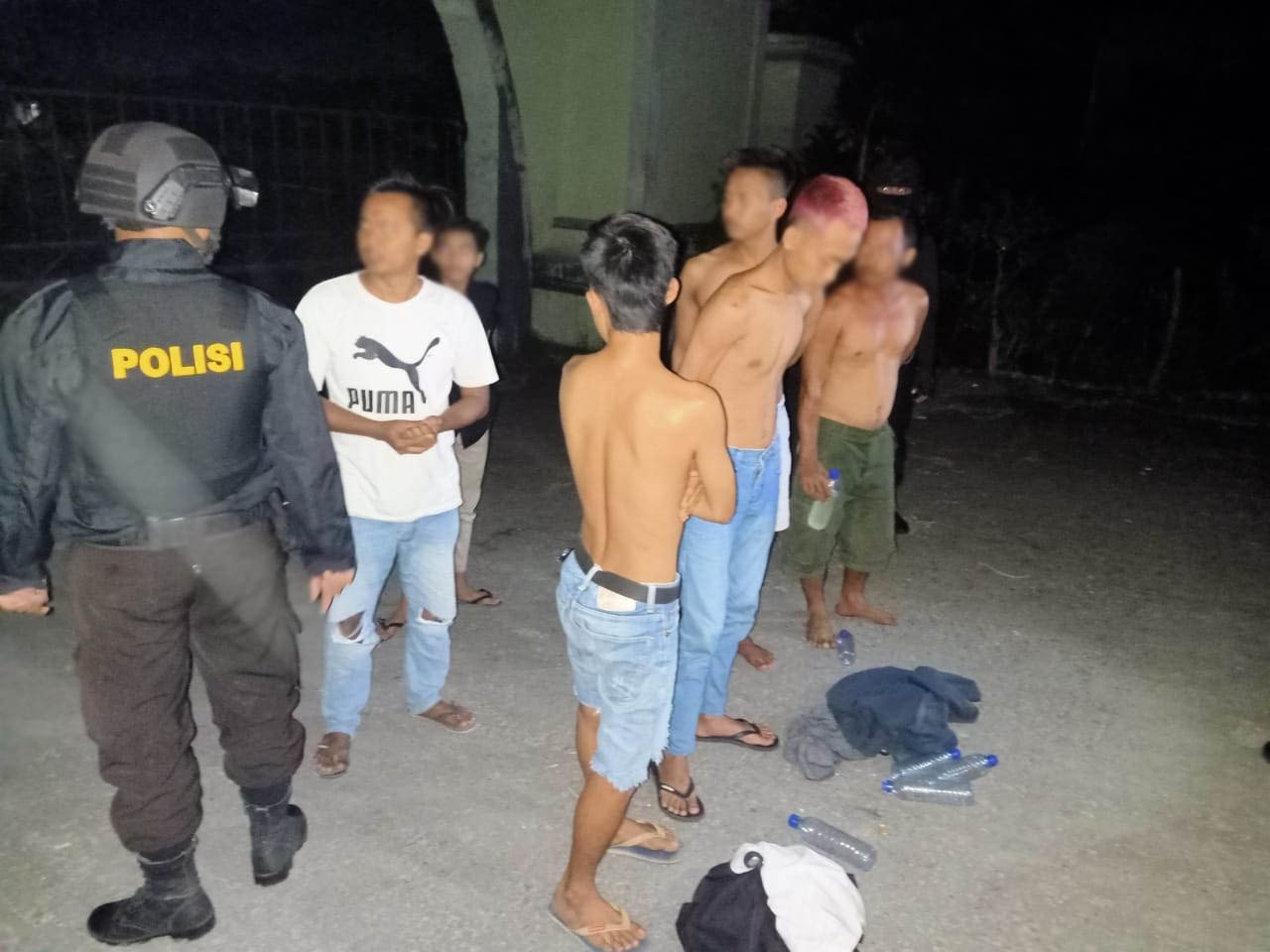 Pesta Miras Hingga Pengguna Motor Knalpot Brong Disisir Patroli Tim Puma Polres Lobar