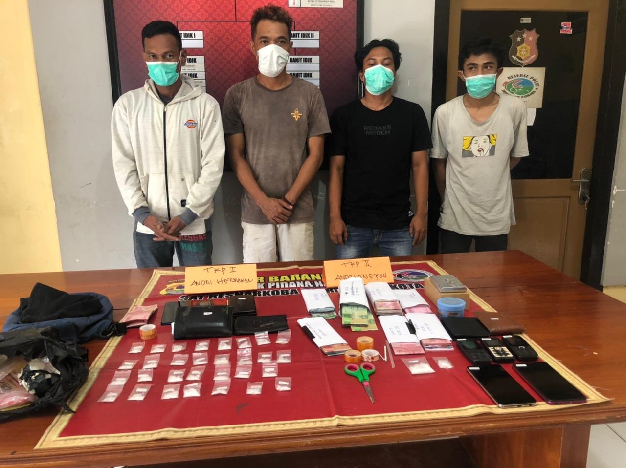 Empat Bandar Narkoba dan Puluhan Poket Sabu Diamankan Polresta Bima