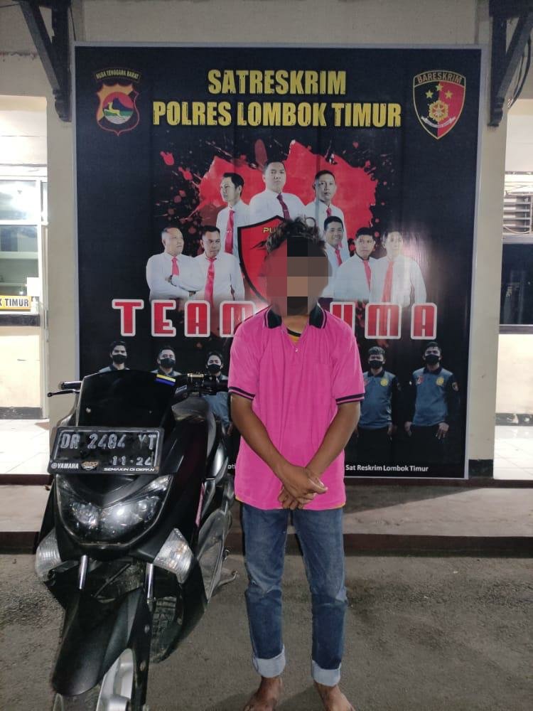 Maling yang Curi Motor Anggota Polres LombokTimur Diringkus di  Jerowaru