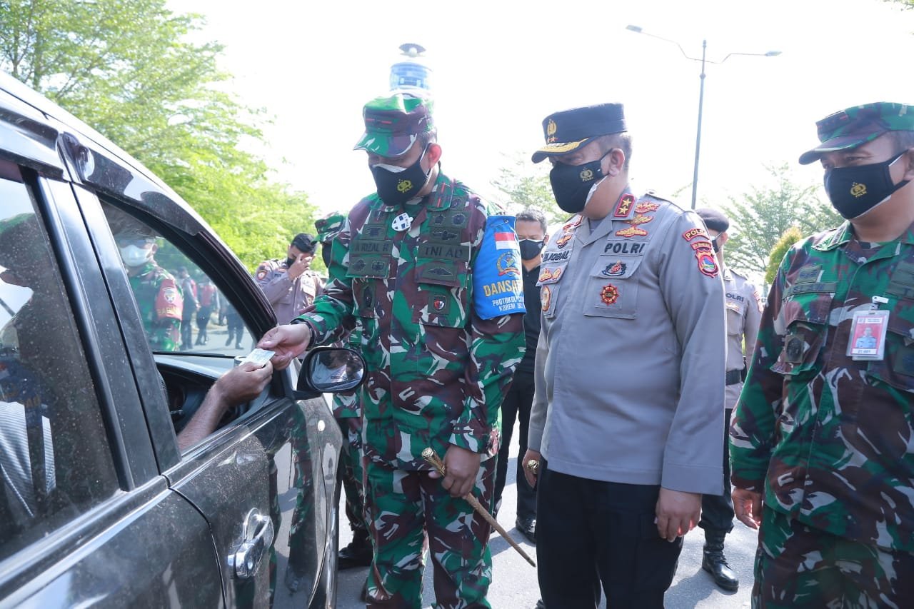 Kapolda NTB Cek Pemberlakuan PPKM Darurat Kota Mataram