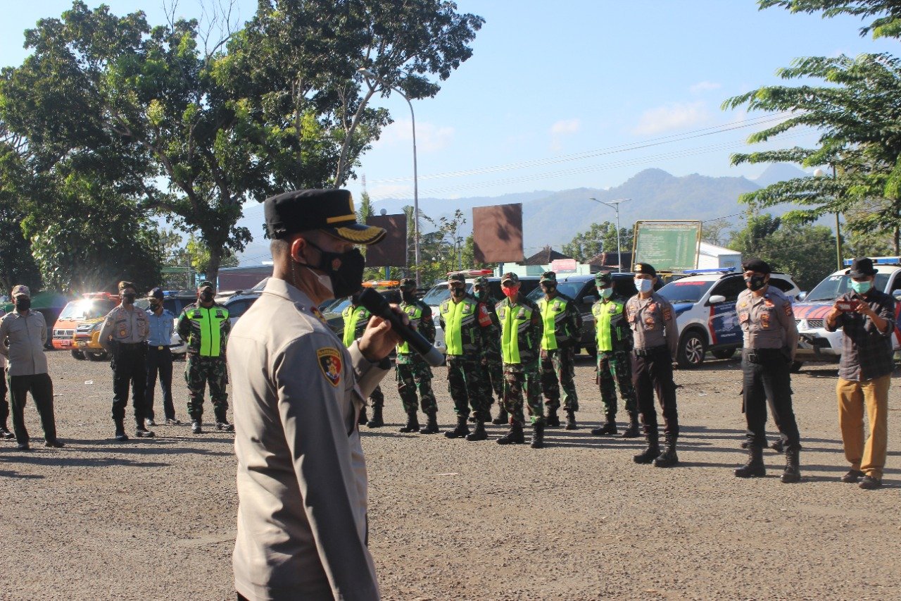 Dompu Zone Kuning, Tim Gabungan Polres Gencarkan Operasi Yustisi PPKM Mikro