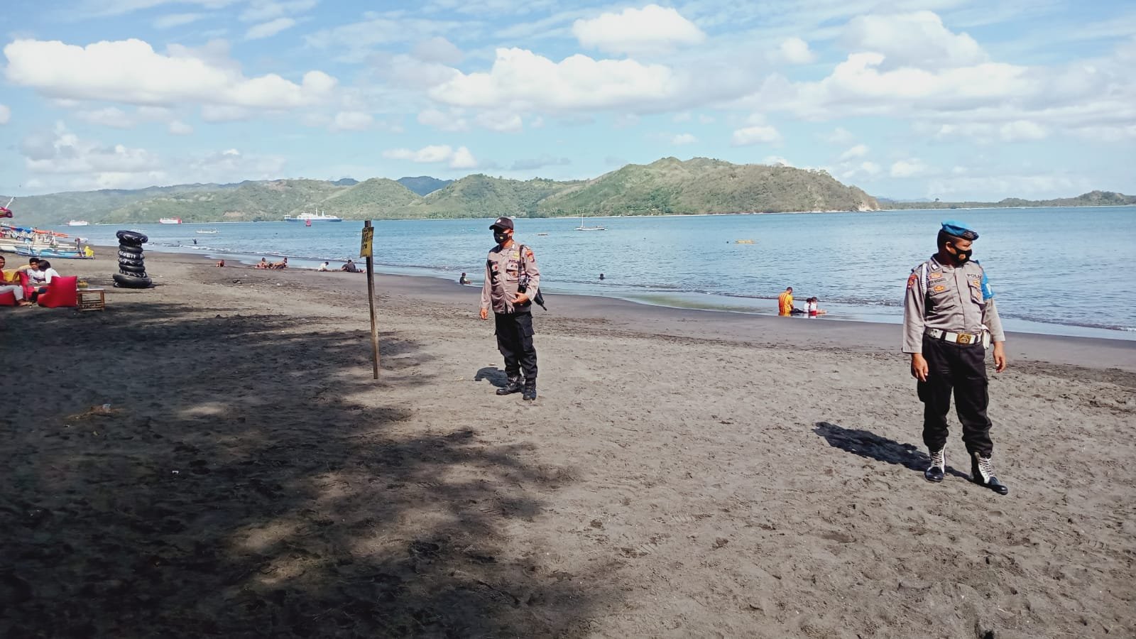 Terpantau, Pantai Cemare Lembar Lombok Barat Sepi Pengunjung