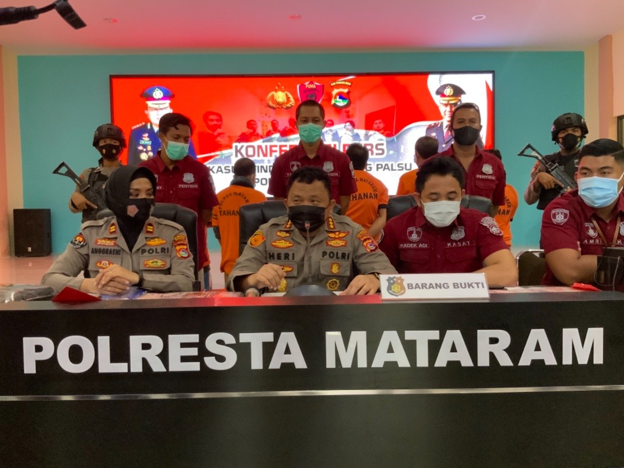 Komplotan Pembuat Uang Palsu Diringkus Tim Reskrim Polresta Mataram