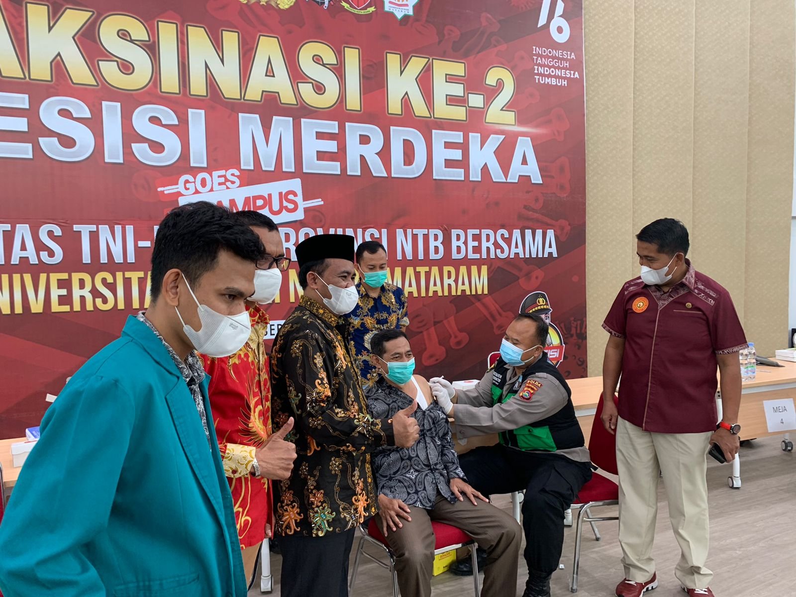 Vaksinasi Presisi Merdeka Goes to Campus Digelar Kembali di UIN Mataram