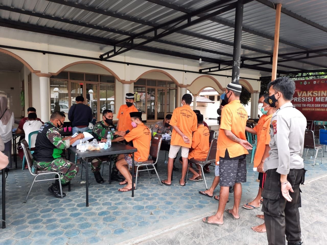 Puluhan Tahanan Sumbawa Barat di Vaksin