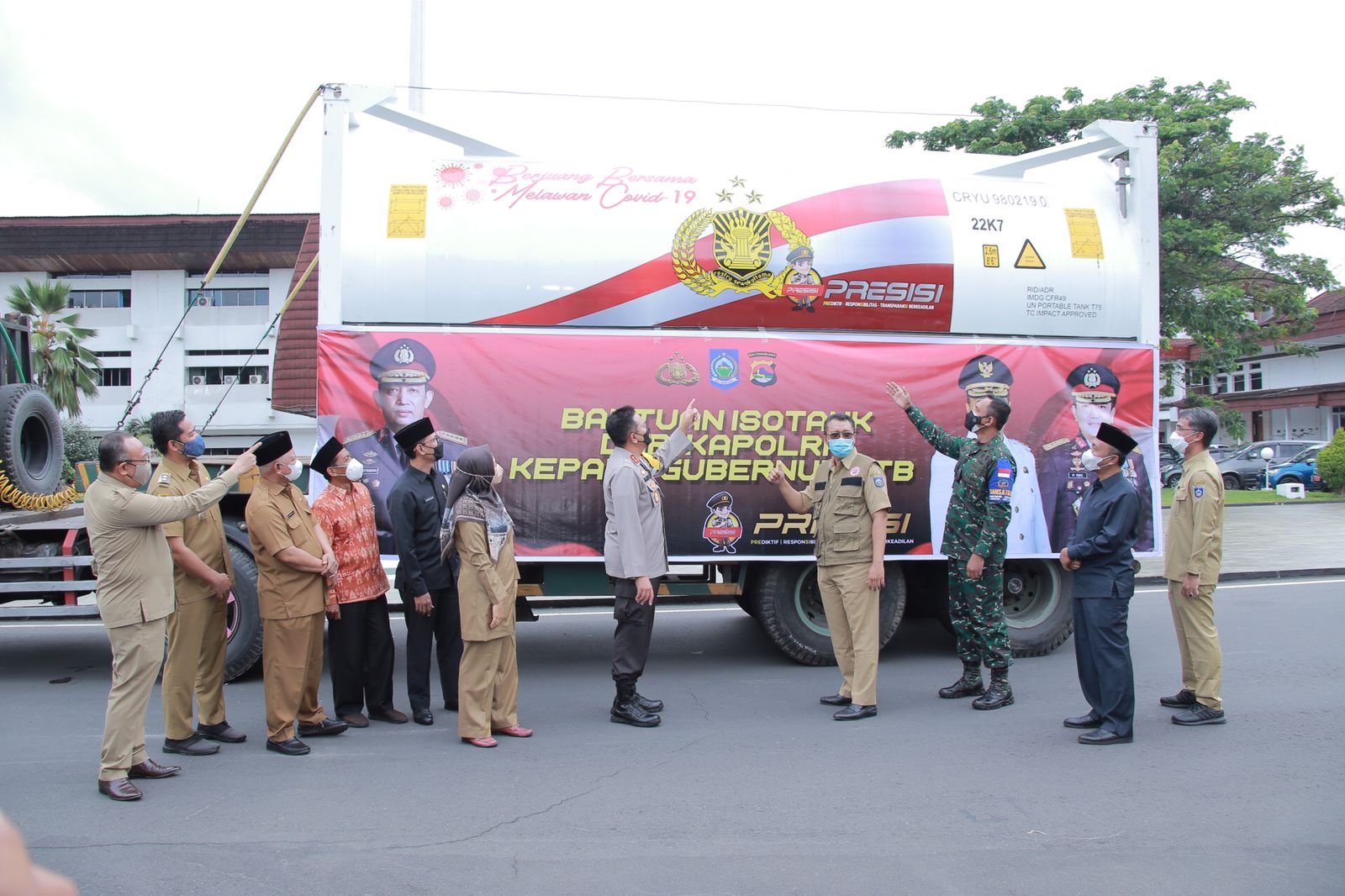 Mantap, Kapolri Sumbang 20 Ton Oksigen Untuk Rakyat NTB