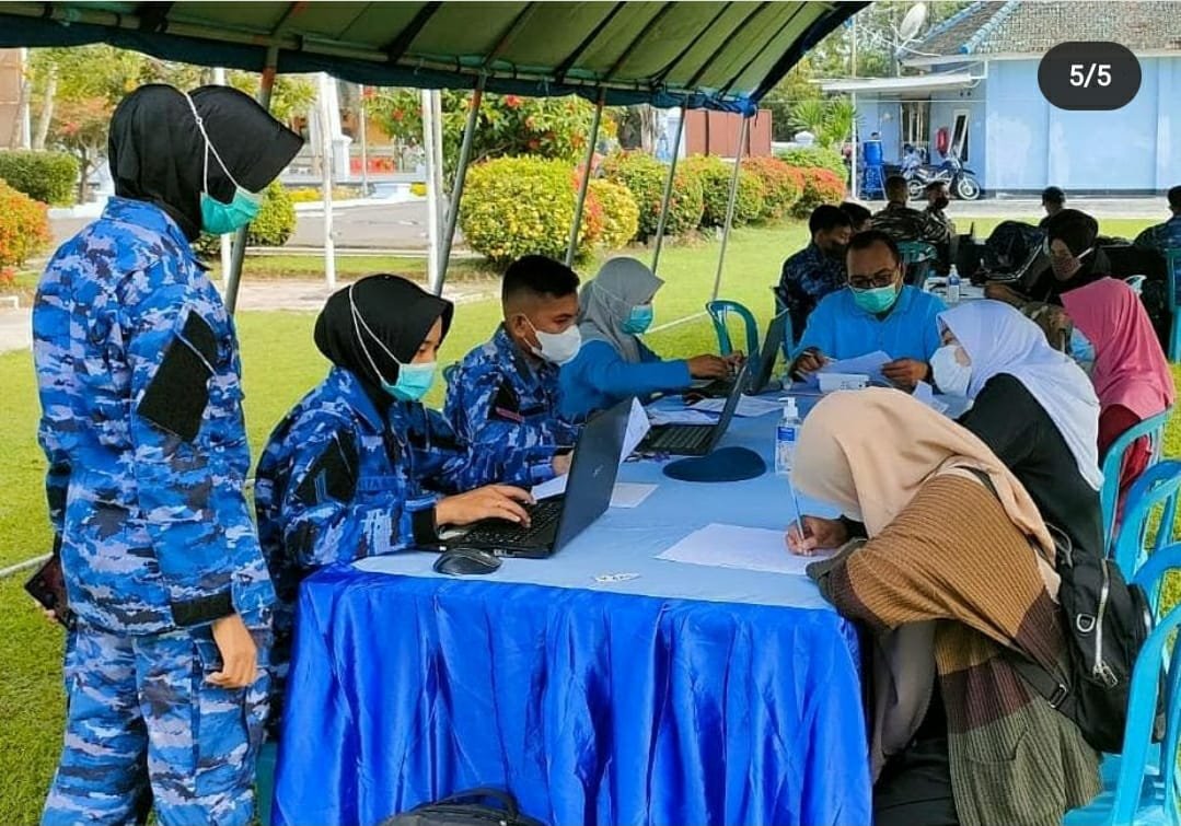 Covid19 di Kota Mataram Digempur TNi Polri, Giliran Vaksinasi Sinergitas Bharatasena Akabri 1996