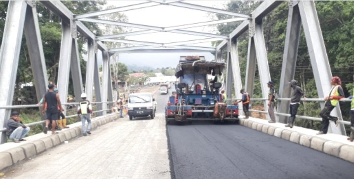 Jembatan Penghubung Sungai Longken Desa Sajang Kecamatan Sembalun  Senilai 27 Miliar Mulai Difungsikan