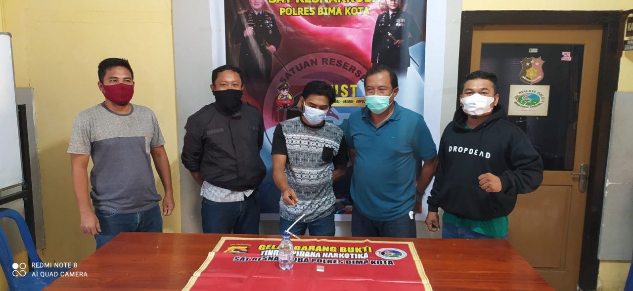 Simpan Sabu Dalam Mobil, Seorang Pengusaha di Bima Diciduk Polsek Rasanae Barat