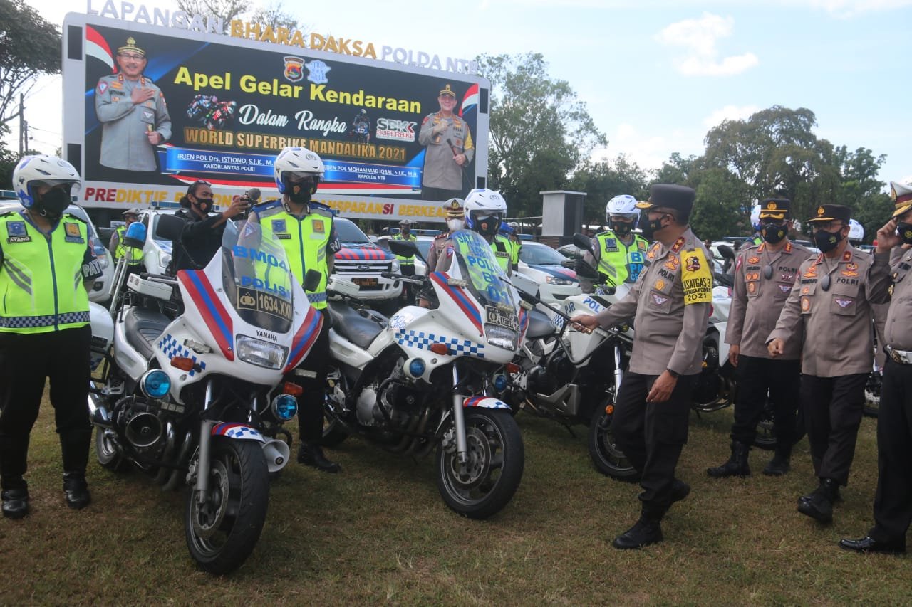 Sirkuit Mandalika Sorotan Dunia, KaKorlantas Polri Apresiasi Persiapan Pengamanan Polda NTB