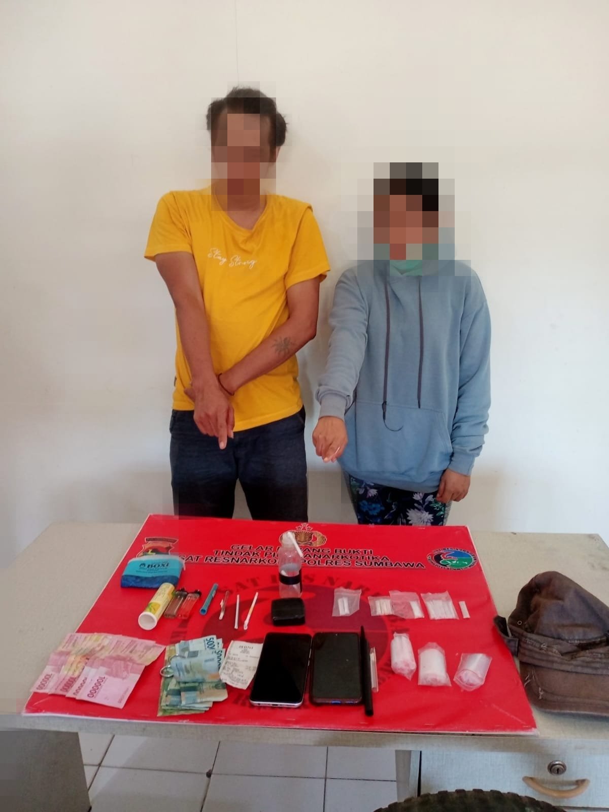 Lagi Pasutri Terjerat Narkoba Diringkus Sat Resnarkoba Polres Sumbawa