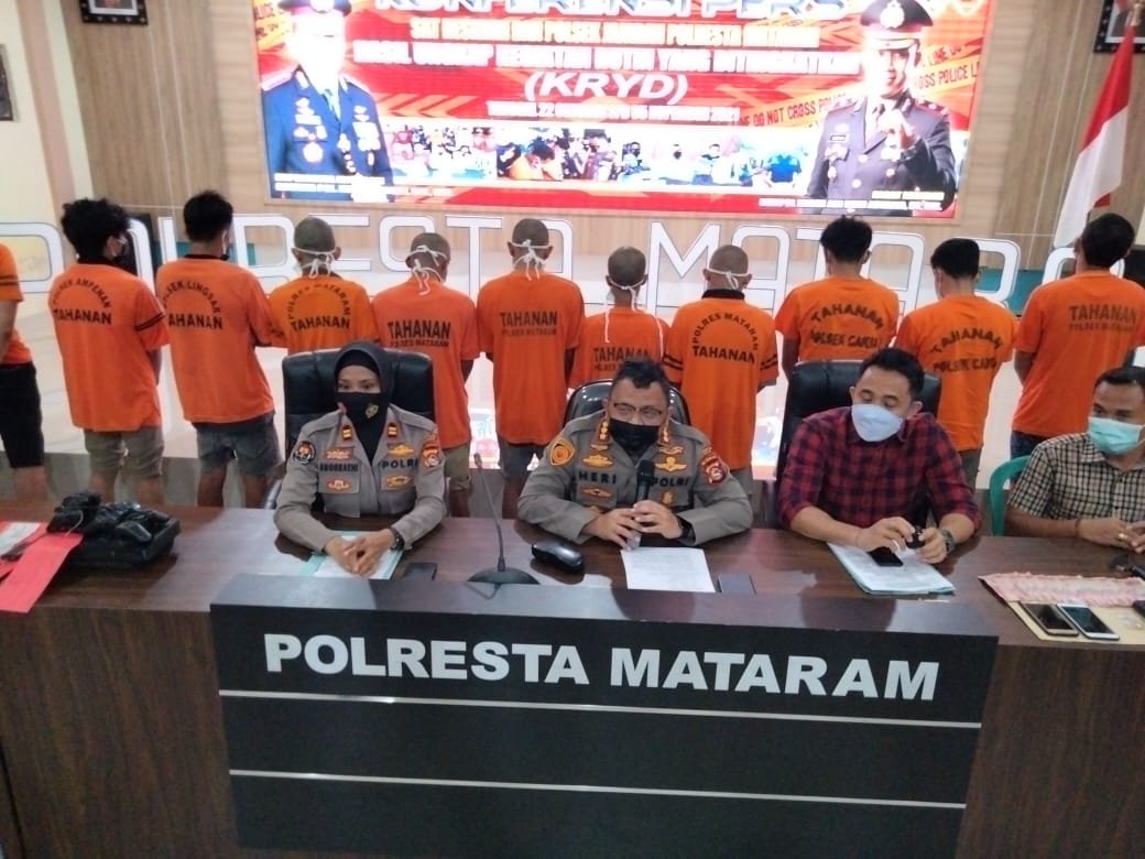 Dalam Sepekan Polresta Mataram Berhasil Ungkap 18 Kasus