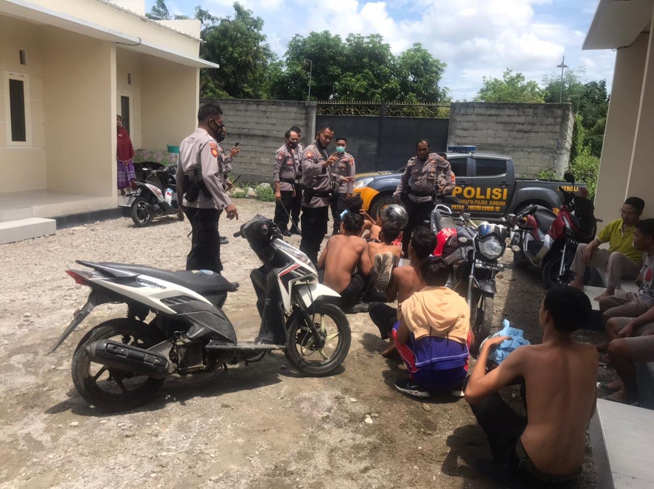 Tawuran Puluhan Pelajar Dua SMK Digagalkan Anggota Polres Sumbawaq