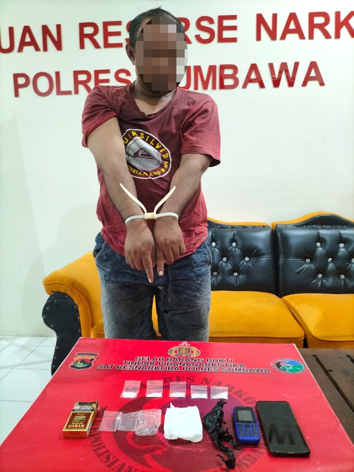 Pegawai Honorer di Sumbawa Disergap Aparat Saat Hendak Transaksi 6,57 Gram Sabu