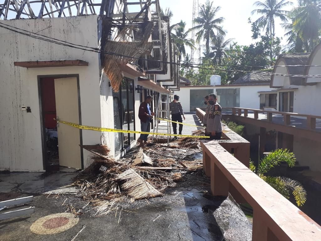 Hotel di Kuta Lombok Tengah Terbakar, Satu Kamar Ludes Terbakar