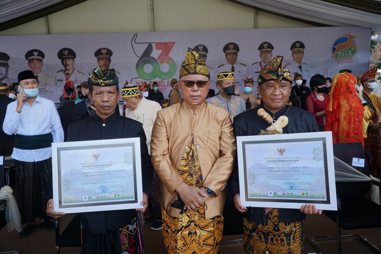 HUT NTB 63, Pemprov Ganjar Pemerintahan Sukiman-Rumaksi  Penghargaan Puluhan Prestasi