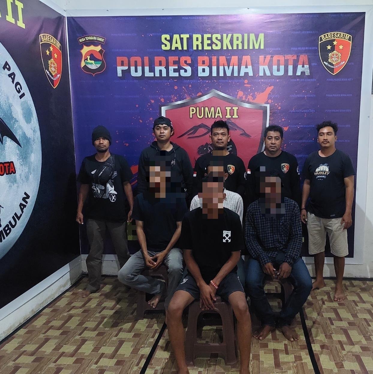 Pencuri HP dan Tiga Penadah Diringkus Anggota Polresta Bima