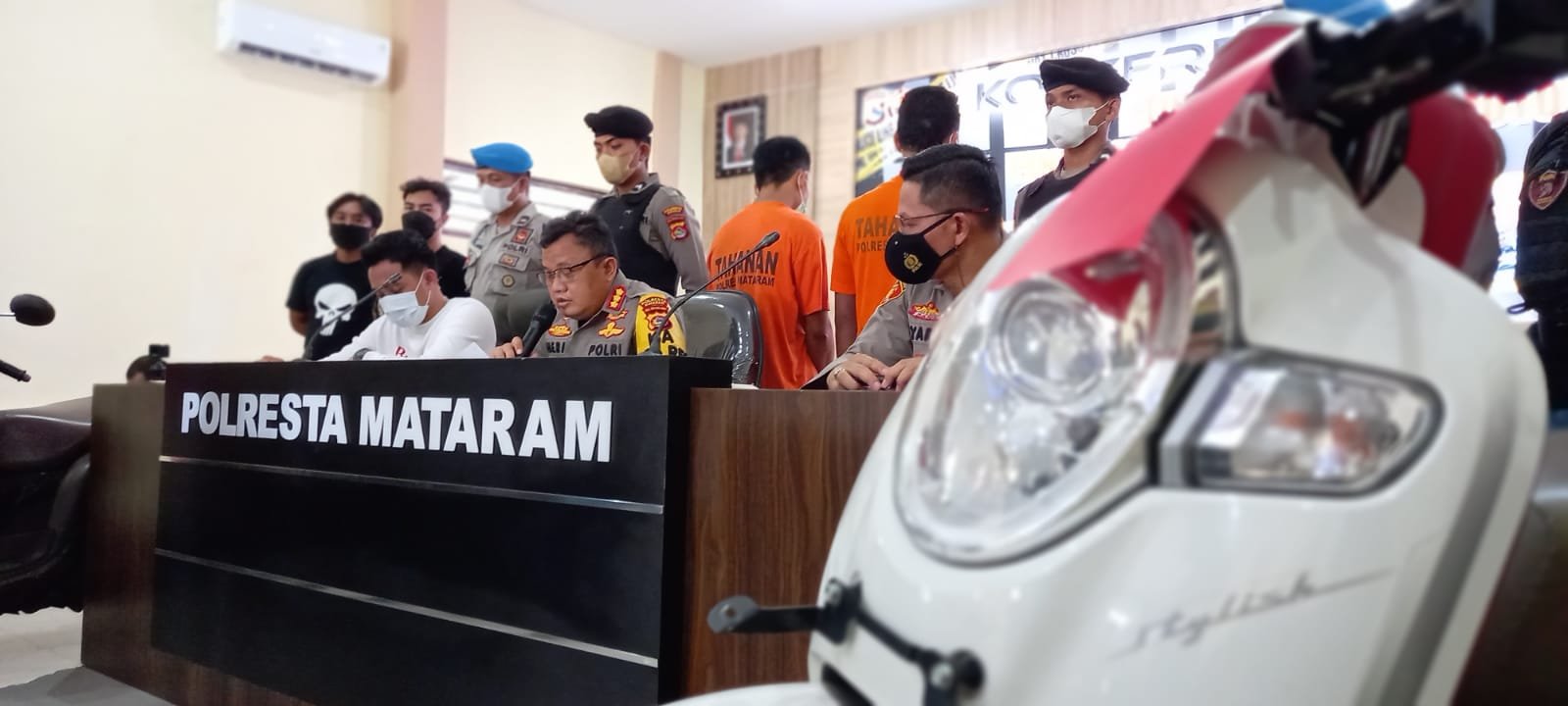 Lima Tersangka Curanmor yang Beraksi di Kos Kosan Diamankan, Dua Tersangka Lainnya Masih Diuber Polisi