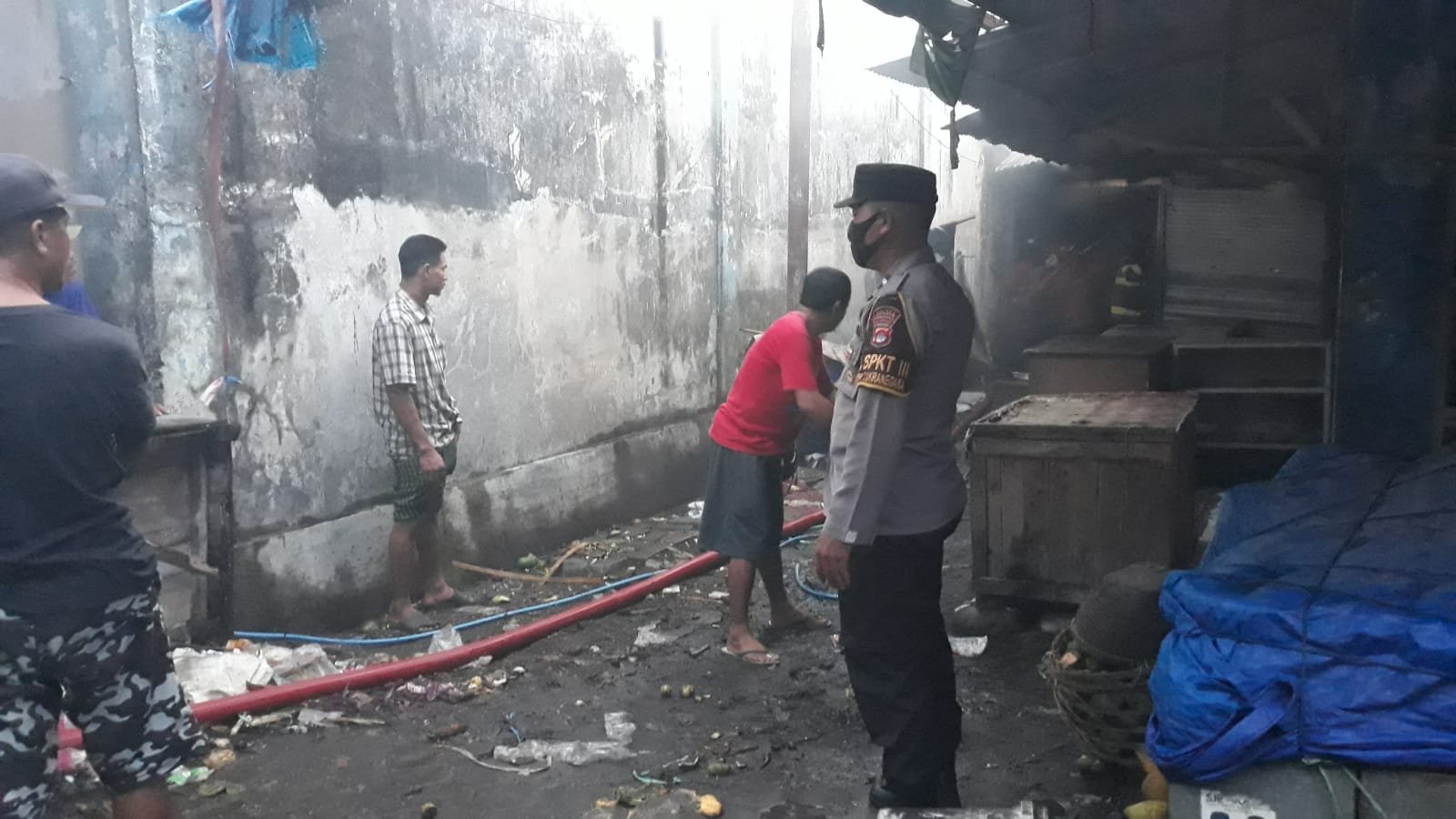 Pasar Bertais Mandalika Rawan Kebakaran, Kembali  Empat Lokal Toko Sembako Ludes Dilalap Jago Merah
