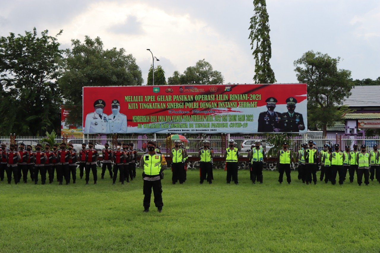 Amankan Malam Tahun Baru, Polres Sumbawa Kerahkan 358 Pasukan