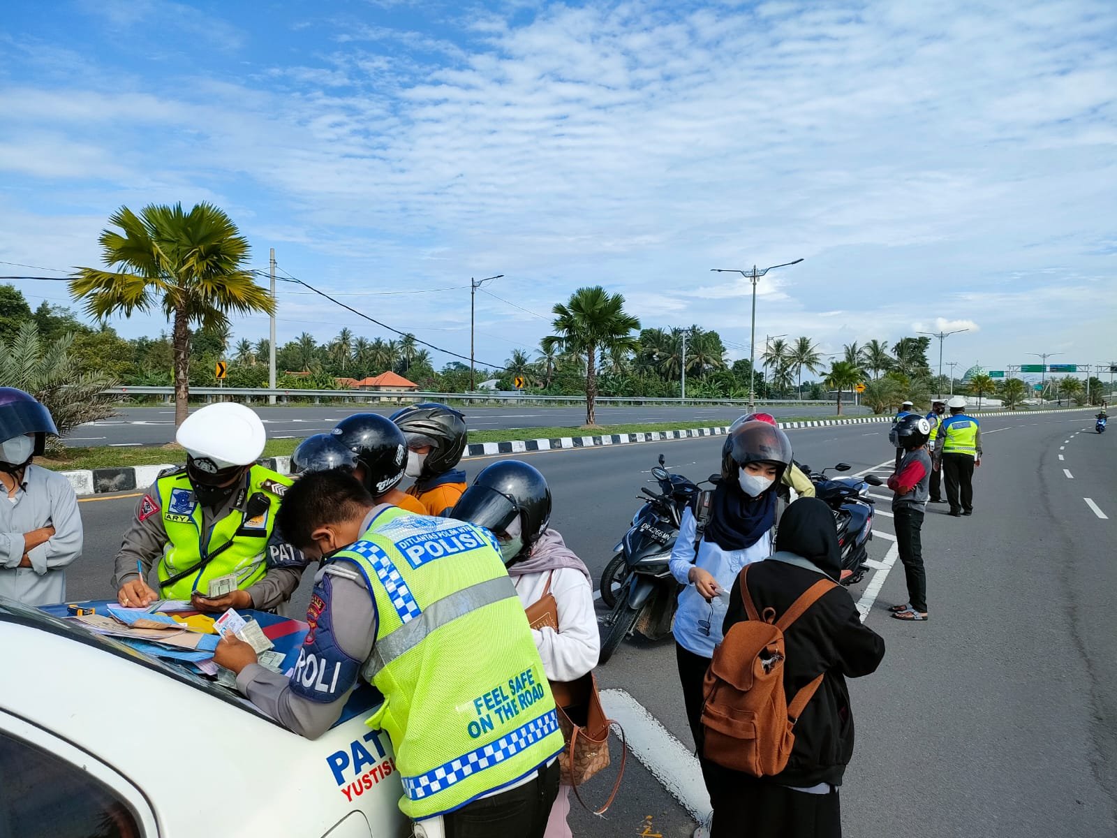 Pra Balap Motor Internasional Mandalika, Polres Lobar Gelar Razia di Jalur  Baypass BIL