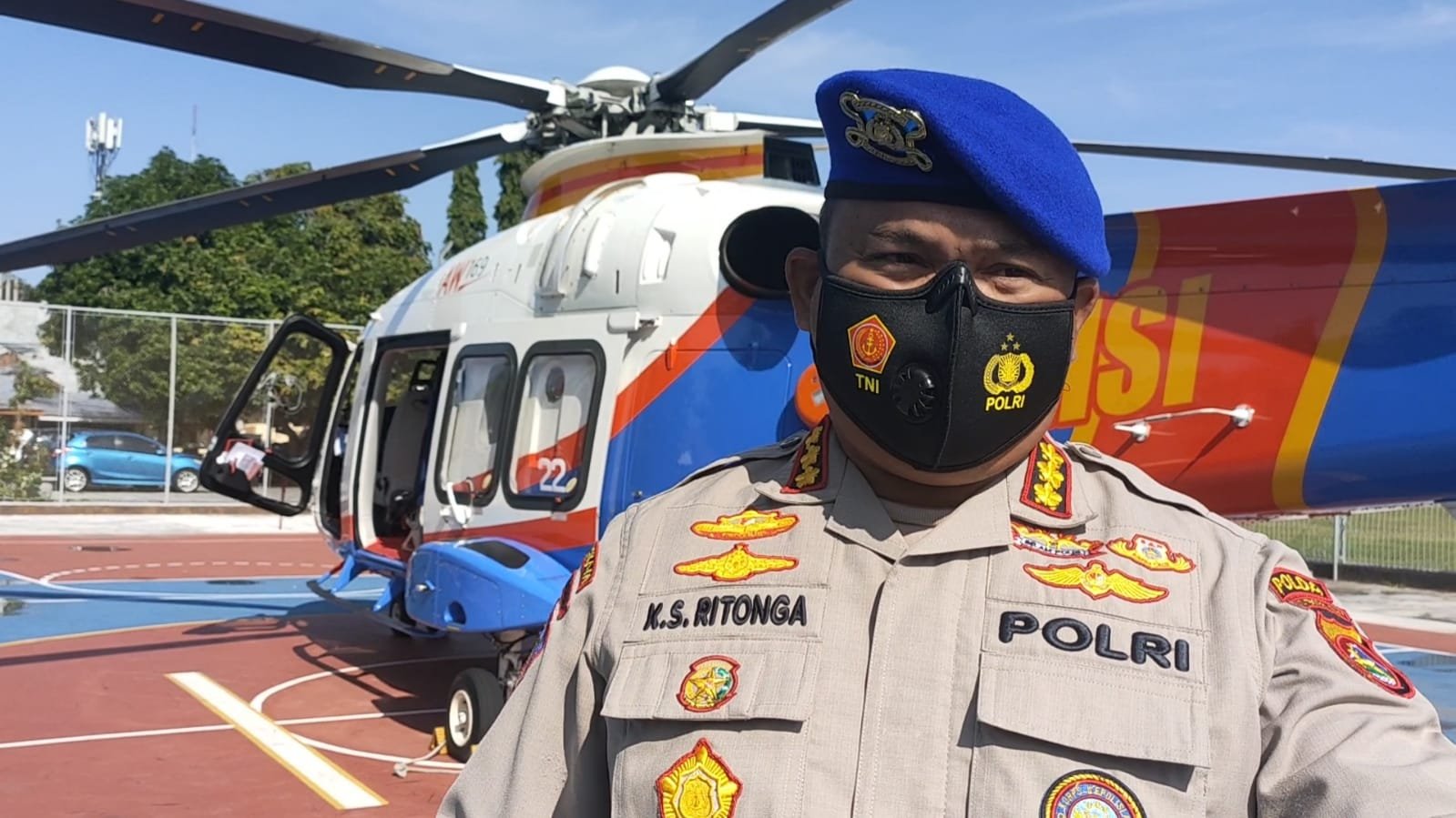 Fasilitas Pengamanan dan Helikopter Polisi Untuk Pengamanan MotoGP Mandalika Mulai Berdatangan ke NTB