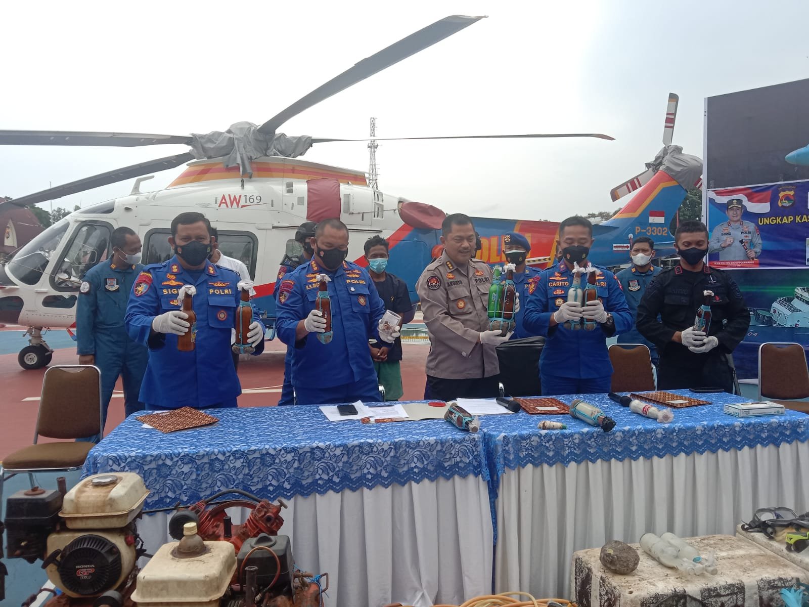 Dua dari Lima Pengebom Asal Lombok Timur Ditangkap Polairud di Perarian Selat Alas