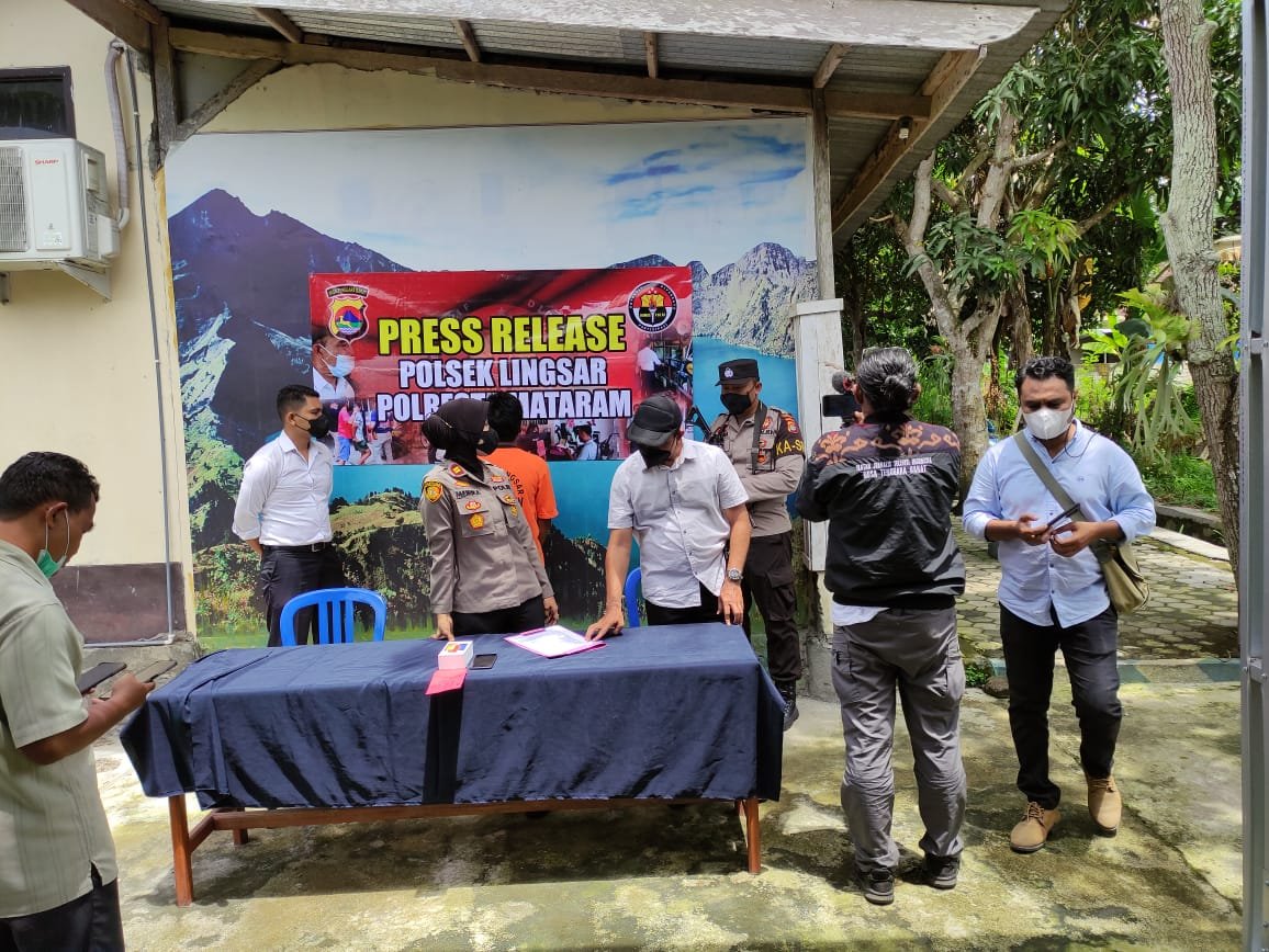 Tersangka Pencuri HP Diamankan Anggota Polsek Lingsar