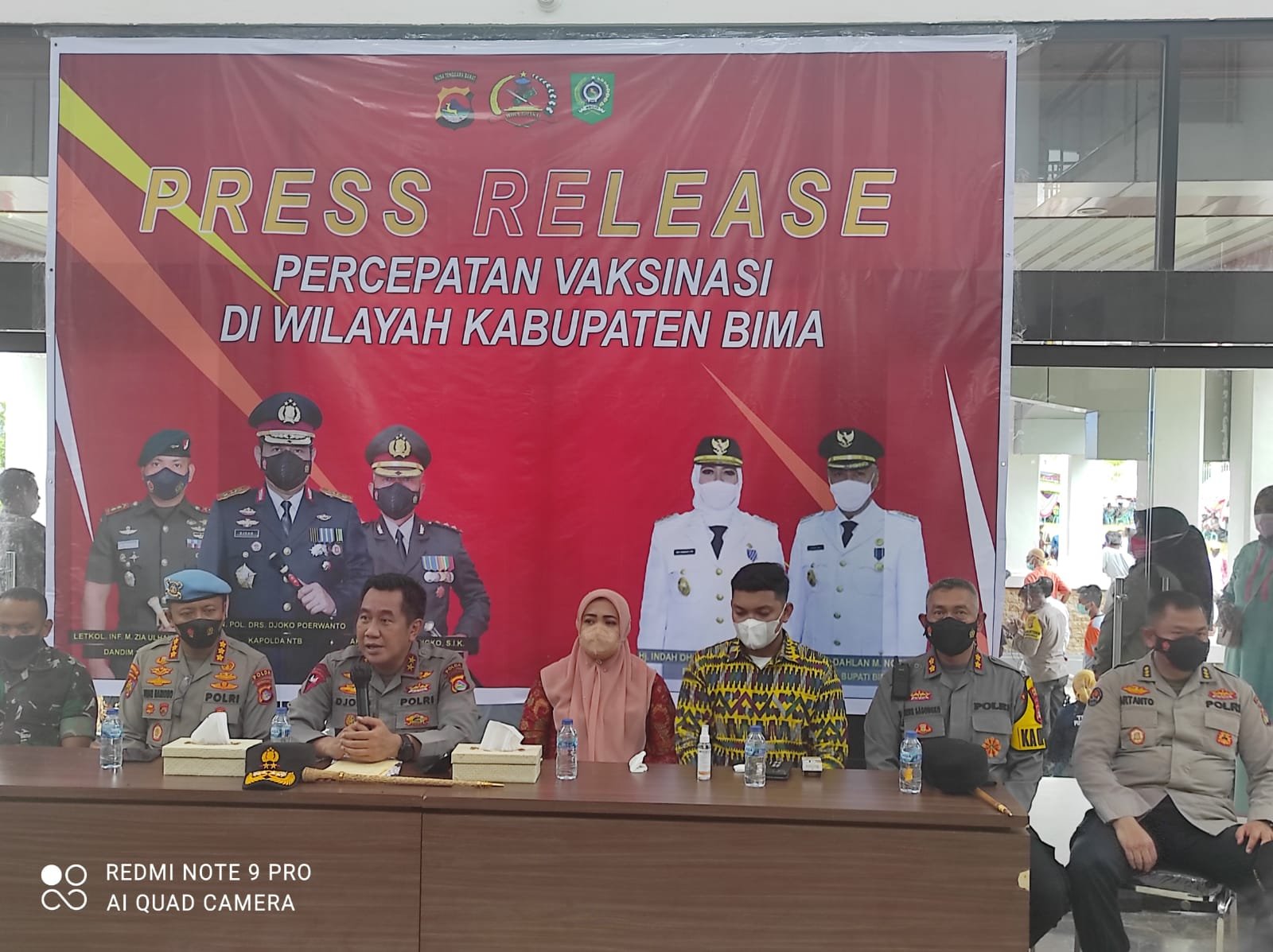 Kapolda NTB Sanjung Keberhasilan Vaksinasi di Kabupaten Bima
