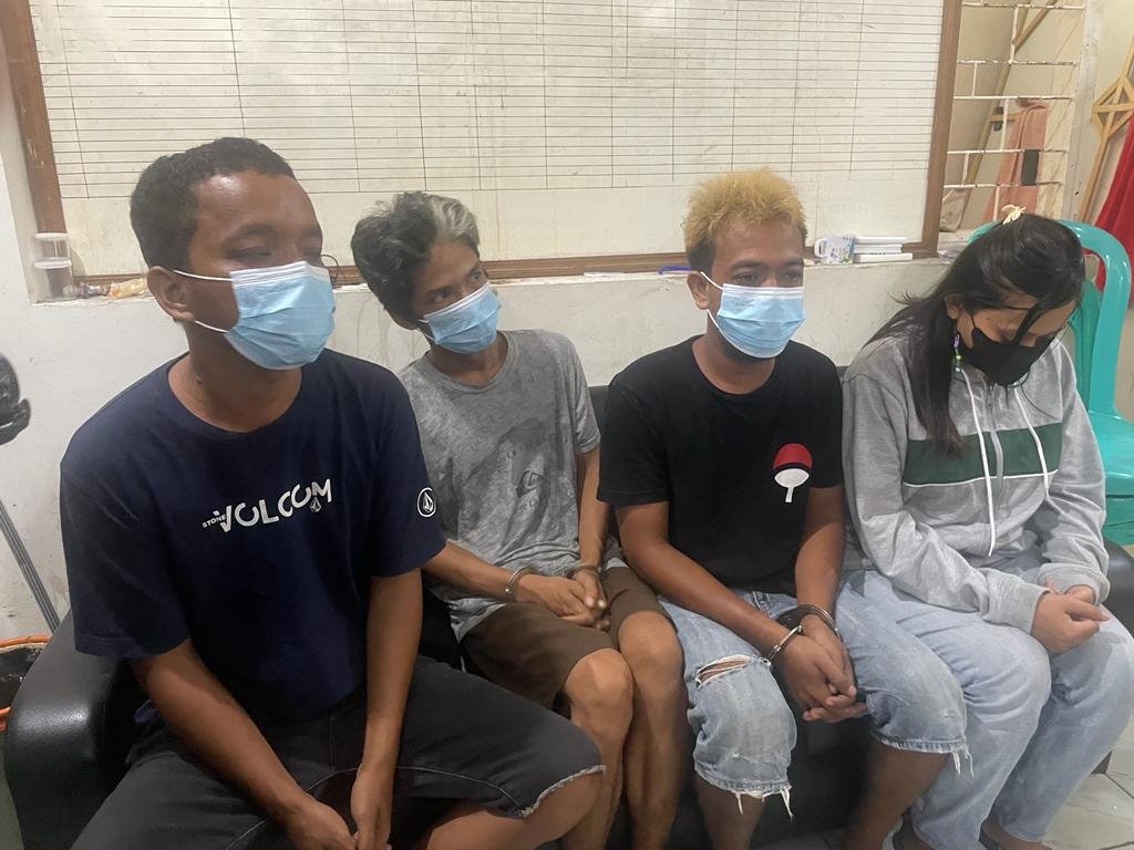 Positif Narkoba, Terpidana Masih Status Bebas Bersyarat Bersama Tiga Temannya, Diamankan Polresta Mataram