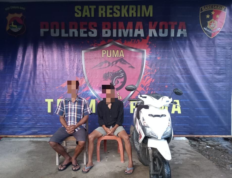 Beli Motor Curian Dua Warga Bima Dicap Sebagai Penadah Diamankan Polisi