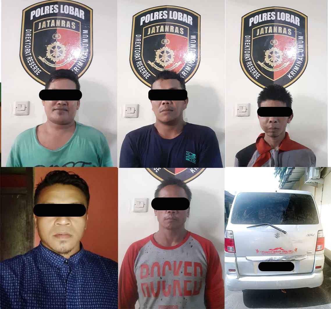 Gasak Kendaraan Roda Tiga, Lima Komplotan Maling Bermobil di Lombok Barat Disergap Aparat Kepolisian