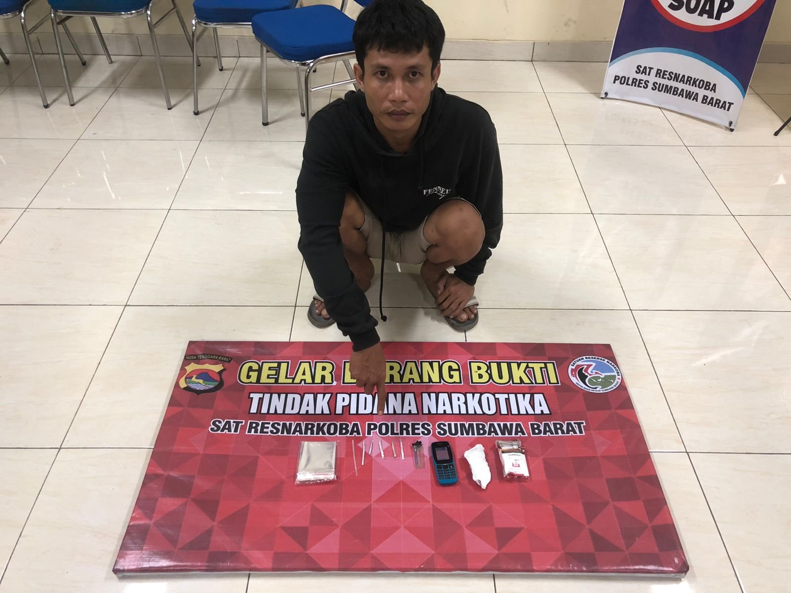 Miliki 0,51 Gram Sabu, Pemuda Jereweh Sumbawa Barat Diciduk Polisi